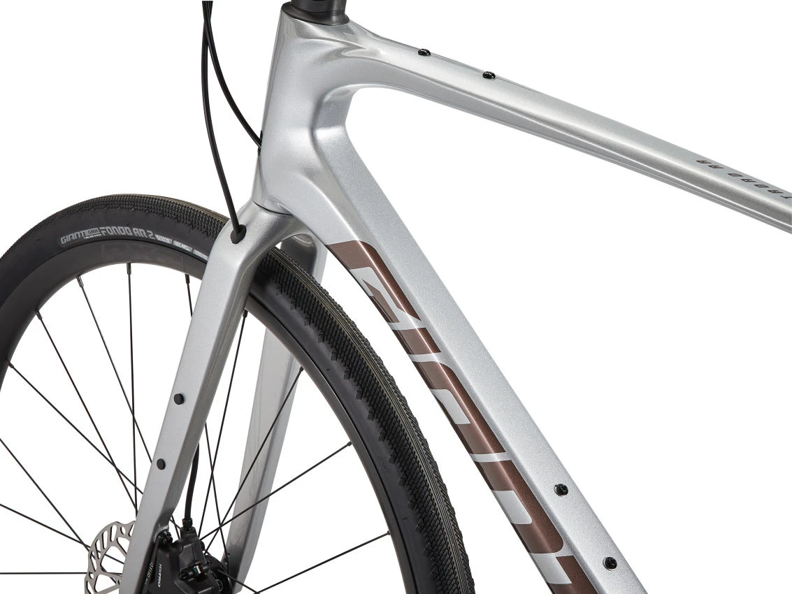 Giant FASTROAD AR ADVANCED 1 - Carbon Fitnessfiets - 2023 - Zilver - Afbeelding 7